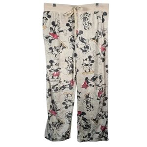 Disney's Mickey Mouse Women's Fleece Pajama Long Pants Size XL Velvety Soft